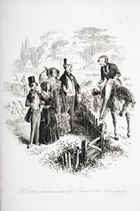M. Carker se présente à Florence et à la famille Skettles, illustration de 